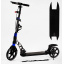 Двухколесный самокат Best Scooter Колеса PU складной 2 амортизатора дисковый тормоз фонарик Balck/Blue (116718) Доманівка