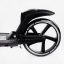 Двухколесный складной самокат фонарик 2 амортизатора Best Scooter 100 кг Black and white (114437) Ворожба