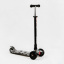 Самокат Best Scooter MAXI S 4 колеса PU СВЕТ Skulls and flowers 60 кг Разноцветный (111817) Костополь