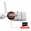 Wifi камера видеонаблюдения беспроводная уличная 2 Мп, HD 1080P Zlink Q57, приложение CamHI (100801) Харків