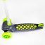 Самокат трехколесный свет деки и колес съёмный руль Best Scooter MAXI 60 кг Green and grey (114441) Энергодар