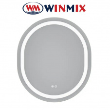 Зеркало для ванной комнаты Winmix Premium ELLIPSE MV05-80x70-REVERSE (с LED-подсветкой, антизапотевание)