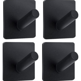 Самоклеящиеся крючки UrbanGo 4 шт черные