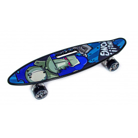 Пенни борд с ручкой Scale Sports "Thinking King Kong" (cветящиеся колеса) 373797307