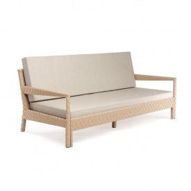 Диван Pradex Татамі 209х99-148 см розкладний плетений каркас зі штучного ротанга