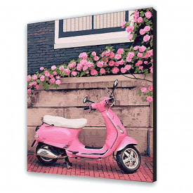 Картина по номерам ArtStory Мопед 40х50 см Разноцветный (10530-AC)