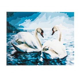 Картина по номерам ArtStory Лебеди 40х50 см Разноцветный (248612955)