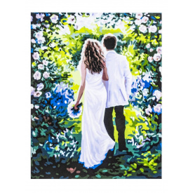 Картина по номерам ArtStory Молодожены 40х50 см Разноцветный (6042)