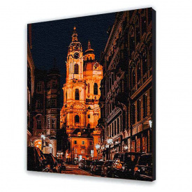 Картина по номерам ArtStory Ночной город 40х50 см Разноцветный (11215-AC1)