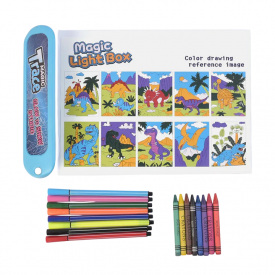 Набор для рисования Jin Jia Tai Рисуй Светом Magic Trace Разноцветный (243550414)