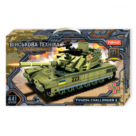 Конструктор Teko Военная техника танк Challenger 2 441 деталь Green (148497)