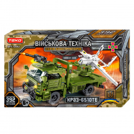 Конструктор Teko Военная техника КРАЗ-6510ТЭ и Сокол-300 392 детали Green and white (150437)