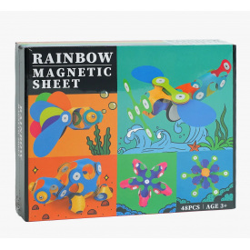 Конструктор магнитный Yufeng 48 деталей Разноцветный (155953)