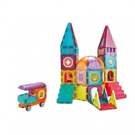 Конструктор магнитный Yufeng Замок 94 детали Разноцветный (160356)