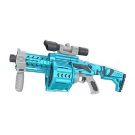 Автомат Yufeng Blaster Shots 20 мягких патронов на присосках Turquoise (139872)