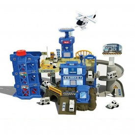 Детская парковка ZX Полицейский участок 3 машинки Синий (160417)