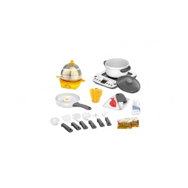 Детская плитка с посудой Yufeng Little Chef Kitchen 18 частей White and black (153013)