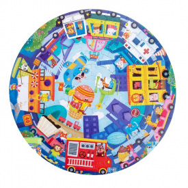 Детские пазлы Yufeng Транспорт 108 деталей Разноцветный (108363)