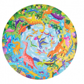 Детские пазлы Yufeng Мир Динозавров 128 деталей Разноцветный (108364)