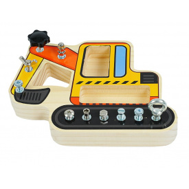 Деревянная игра OHye бизиборд 22х3х16.5 см Разноцветный (152644)