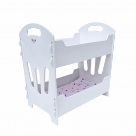 Игрушечная кровать для кукол Мася 49х30х50 см Белый (109219)