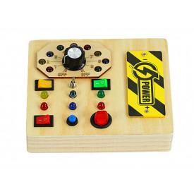 Бизиборд QiAiKe 13х3х16 см 7 переключателей Разноцветный (152439)