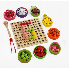 Детская логическая игра деревянная EduTree 20х20 см Разноцветный (161238)