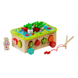 Игровая каталка Yufeng 3в1 сортер магнитная рыбалка 23.5х16.5х11 см Разноцветный (133244)