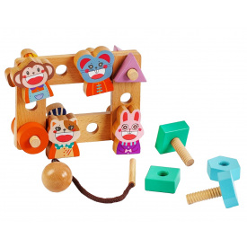 Деревянная игра Zebra Story 21 элемент Разноцветный (126282)