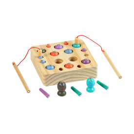 Рыбалка Duoqu 10 рыбок 8 червячков Разноцветный (136931)