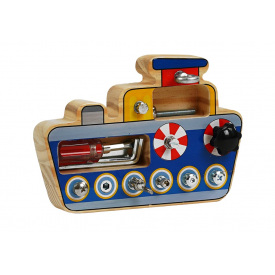 Лодка 4FUN Game Club Wood 20х3х14 см Разноцветный (134463)