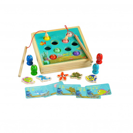Рыбалка Hai Bao Er 12 магнитов 10 рыбок 2 удочки Разноцветный (141595)