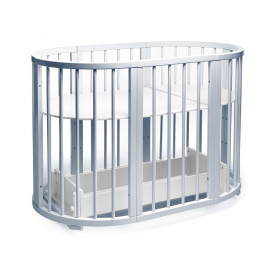 Кроватка деревянная Наталка Обрий 125х75х85 см Grey (149784)