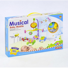 Карусель мобиль на кроватку Jie Gao Musical Baby Mobile Разноцветный (17943)