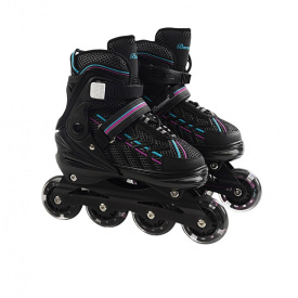 Детские ролики Banwei 65-L Inline Skates 39-42 24-26 см Черный (166613)