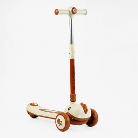 Самокат трехколесный Skyper PU колеса 125 х 40 мм Beige (153419)
