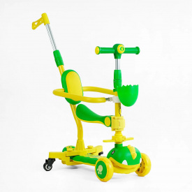 Самокат 5 в 1 Skyper PU колеса 125 х 40 мм Green and Yellow (153424)