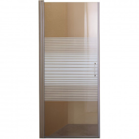 Душевые двери BRAVO PROSNA 1850х900 распашные, хром (000019807)