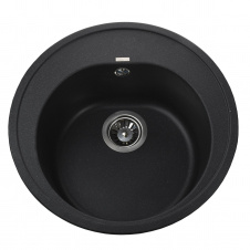Фото - Гранитная мойка Globus Lux MARTIN 510х510 врезная, черная Гранитная мойка Globus Lux MARTIN 510х510 врезная, черная