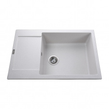 Фото - Гранитная мойка Globus Lux MALABI 780х500 врезная, белая Гранитная мойка Globus Lux MALABI 780х500 врезная, белая
