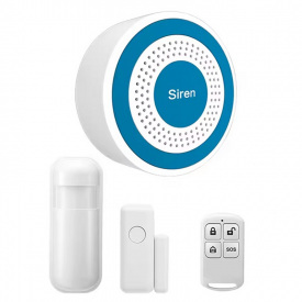 Локальная беспроводная система сигнализации с сиреной Nectronix PE-519-C 2 датчика 1 пульт (100214-8881-8891-8901)