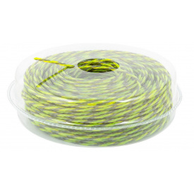 Леска для триммера бесшумная MASTERTOOL SPIRAL SQUARE 3.00 мм 89 м двухцветная (19-0414)