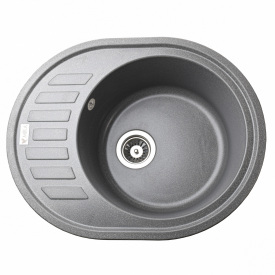 Гранитная мойка Mira ARNICA 620х500 врезная, серая