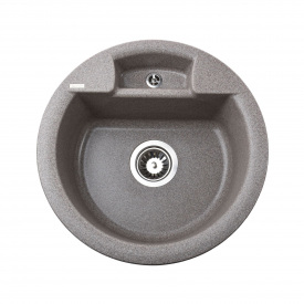 Гранитная мойка Globus Lux GURON 480х480 врезная, серая