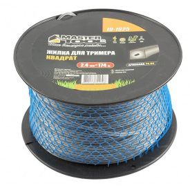 Леска для триммера MASTERTOOL Квадрат армированный 2,40 мм 174 м катушка (19-1925)