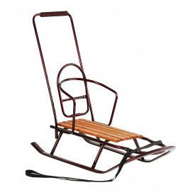 Детские санки Yufeng 90х40х36 см Бордовый (142738)