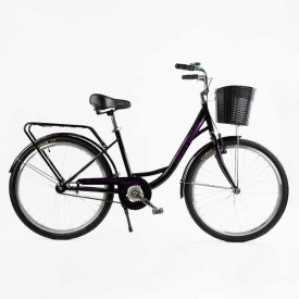 Велосипед городской 26" Corso Travel 16.5" Черный (162978)