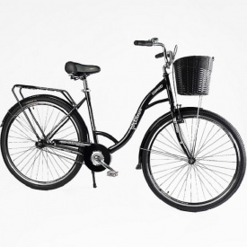 Велосипед городской 28" Corso Fortuna 20" Черный (162269)
