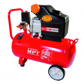 Компрессор MPT PROFI 50 л 2000 Вт/2.5 л.с 2850 об/мин 140 л/мин 8 атм Red and Black (MAC25503)