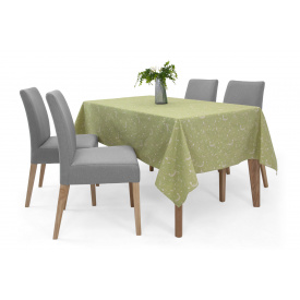 Скатертина Алізе-1 (180 × 150 см, бавовна, курочка, зелений) IMI